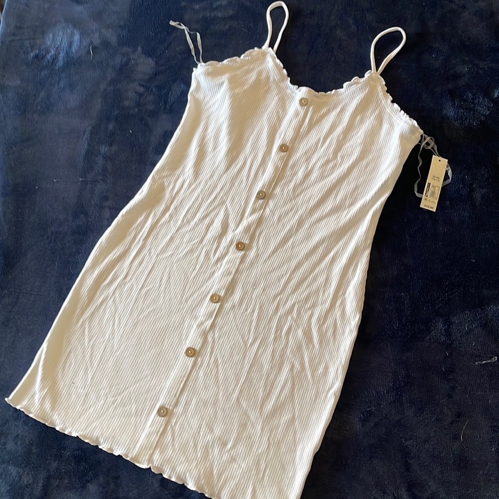 White casual mini dress